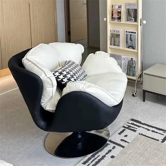 Balcon chambre chaises salon moderne coussin canapé chaises inclinables Design pivotant Design Muebles De La Sala accessoires pour la maison