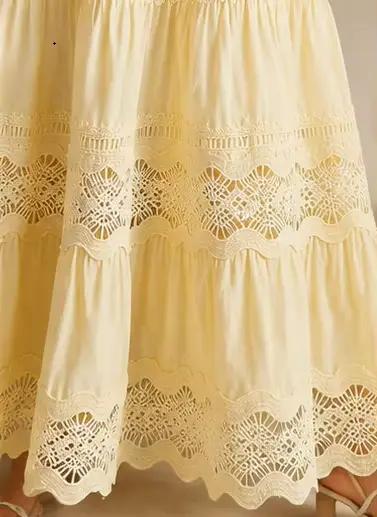 Ensemble deux pièces élégant jaune beurre pour femme
