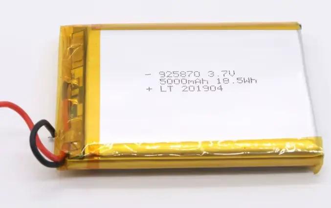 3,7 V 5000 mAh 925870 905570 batterie li-polymère batterie rechargeable au lithium polymère