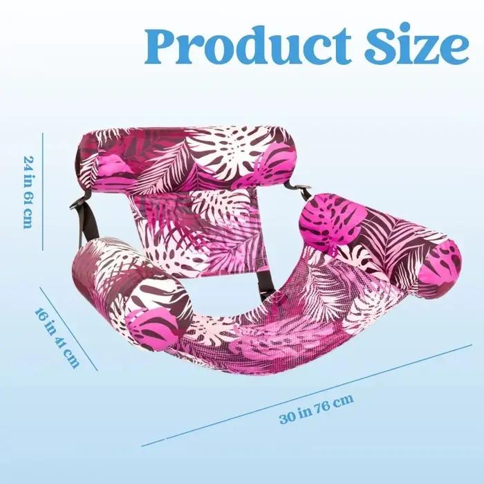 Chaise de piscine gonflable pour adulte, flotteur de relaxation pour lac, plage, jardin, fête, été, détente aquatique