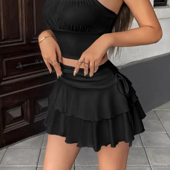 Jupe unie pour femme, nouvelle collection été