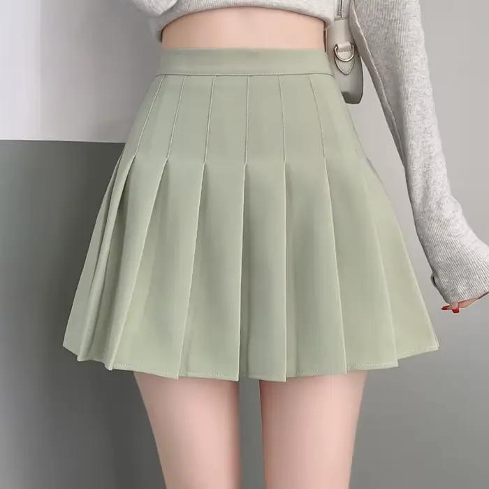 Jupe de Tennis plissée rose taille haute boîte
