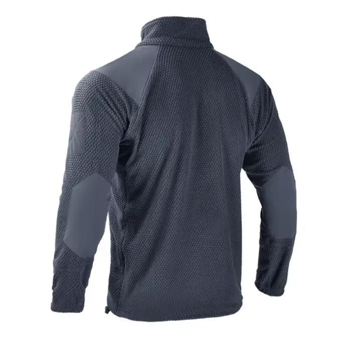 Veste polaire homme automne-hiver chaude à col montant, manteau pull, doublure pour sports de plein air, randonnée, veste tactique, vêtements d'escalade