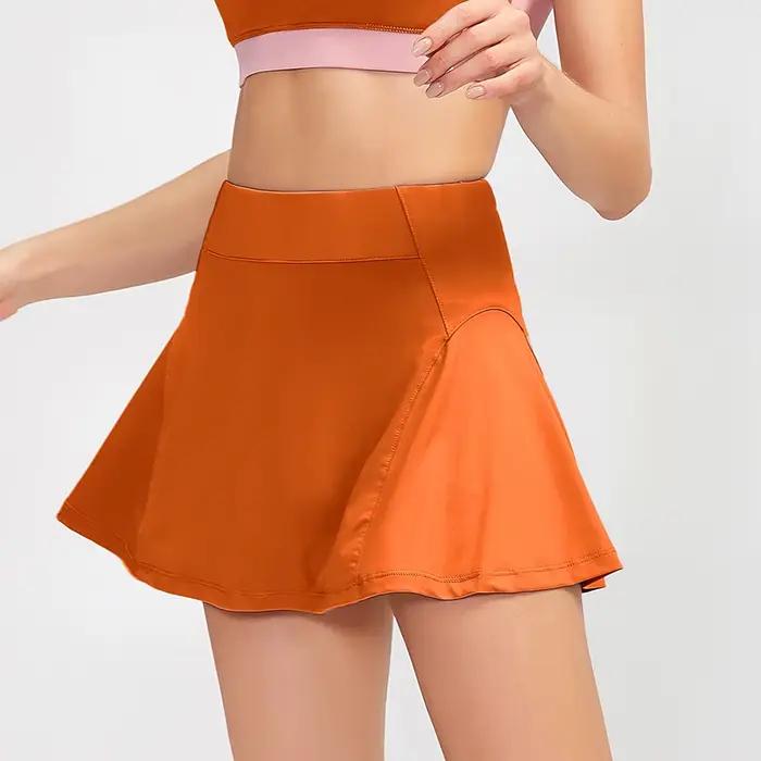 Jupe-short sportive polyester acrylique pour tennis golf yoga multicolore ajustée femmes mouvement liberté