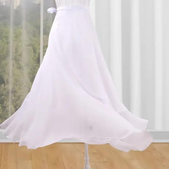 Jupe de Ballet Longue en Mousseline de Soie pour Femme Adulte