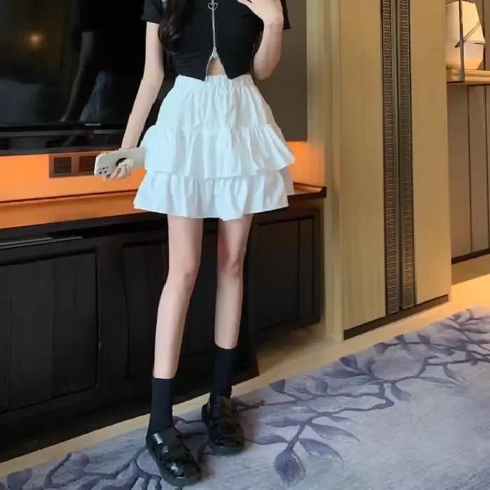 Mini jupe plissée A-Line haute taille polyester pour femmes, mini jupe décontractée été 2025 pour occasions spéciales