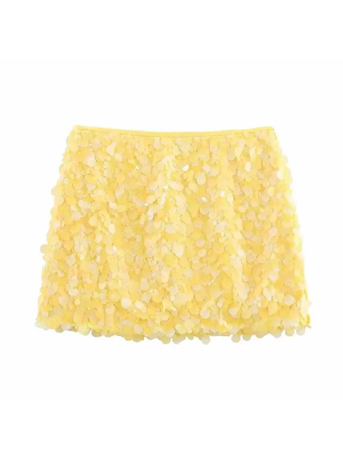 Jupe courte BTB.WO en polyester a-ligne, mini, fermeture éclair latérale, ajustement mince, automne-hiver, pour femmes décontractées et sophistiquées