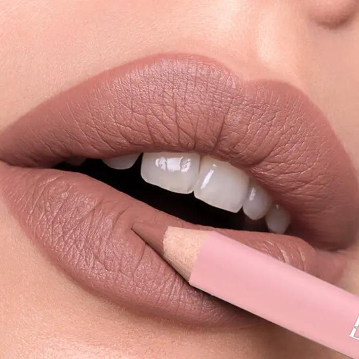 Crayon à lèvres mat 12 couleurs, imperméable, repulpant, rose, naturel, Nude, contour professionnel, maquillage pour Contour des lèvres