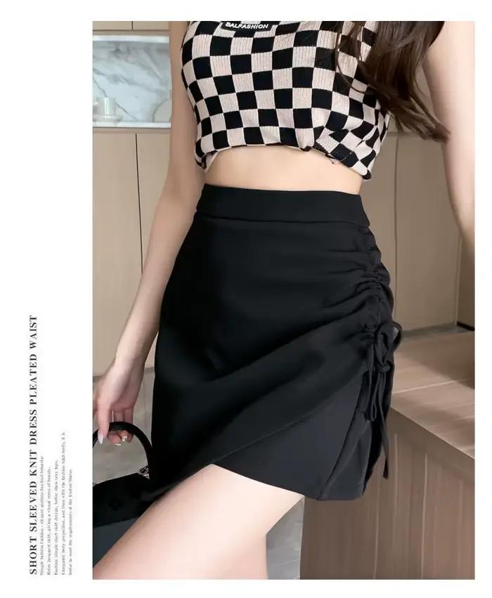 Fanceey nouvelle jupe taille haute pour femmes minceur