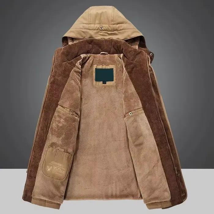 Veste polaire coupe-vent pour hommes, manteaux militaires chauds et épais, Parkas à capuche d'hiver, pardessus d'extérieur, vêtements de haute qualité