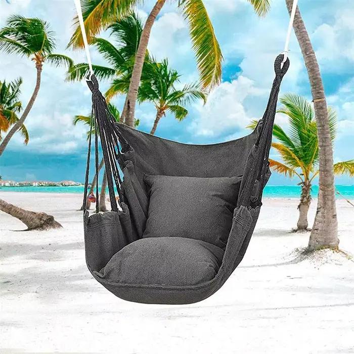 Hamac de camping extérieur portable, balançoire en toile, chaises à bascule paresseuses pour jardin, balcon, chambre à coucher, loisirs