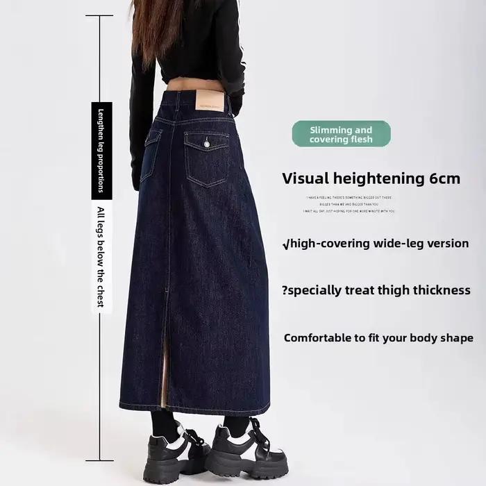Jupe mini asymétrique en denim bleu pour femme