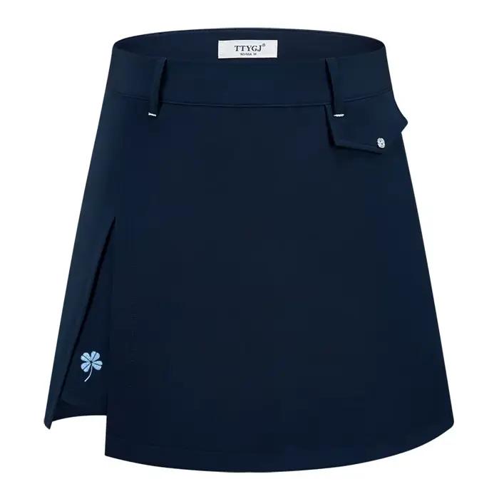 Ttygj-Jupe de golf plissée doublée pour femme avec short intérieur