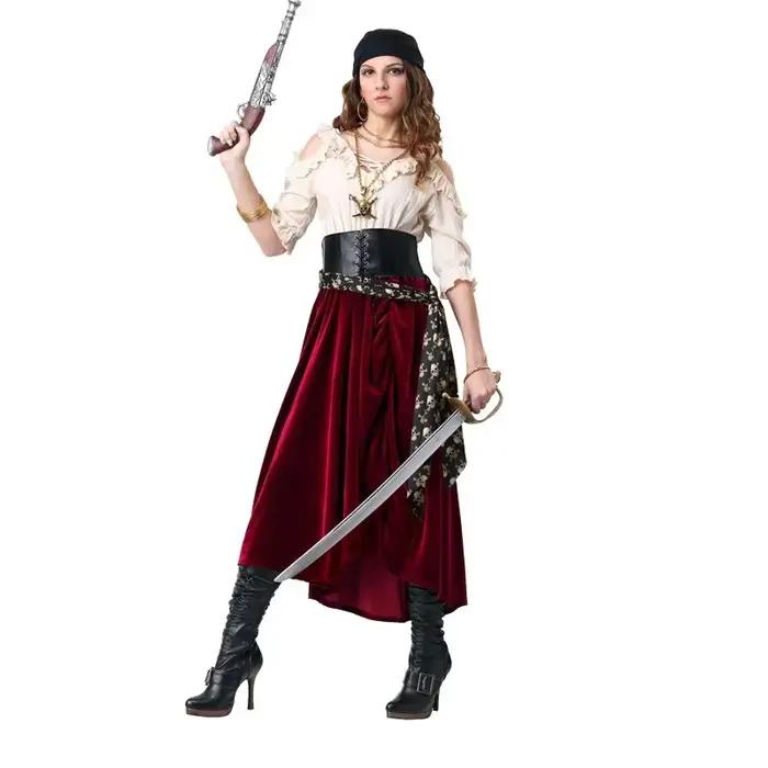 Costume de marin de capitaine Pirate pour femmes