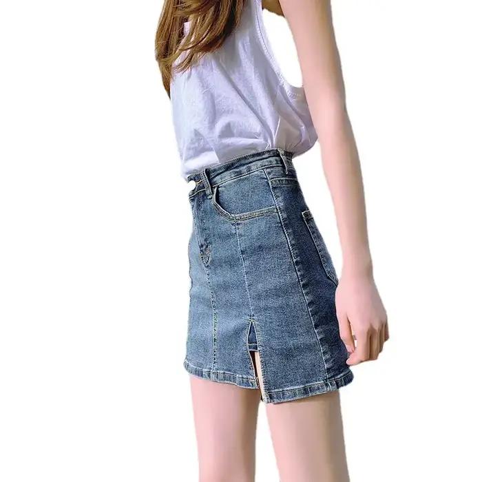 Jupe courte amincissante taille haute pour femme