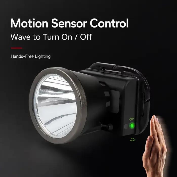 Lampe frontale YN726U à très longue portée, batterie puissante de 5200mAh, étanche, pour randonnée en plein air, Camping, chasse et prospection