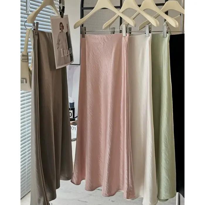 Jupes longues femme 2026 taille haute coupe trapèze sexy