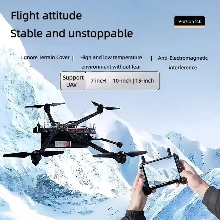 Communication par fibre optique FPV, drone à fibre optique, ultra-longue distance 20 km, 25 km, 30 km, système complet de fibres optiques pour drone RC