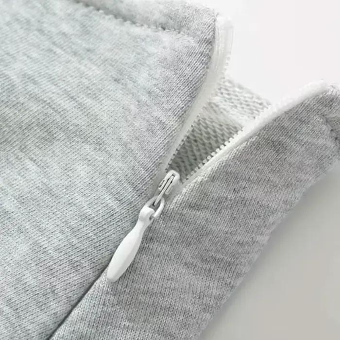 Mooyufon tissu Y2K Mini jupe femmes taille basse large plissé gris clair Sexy Vintage a-ligne