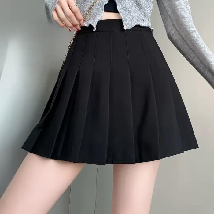 Jupe de Tennis plissée rose taille haute boîte