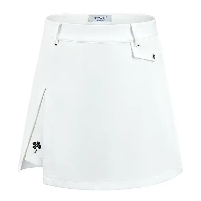 Ttygj-Jupe de golf plissée doublée pour femme avec short intérieur