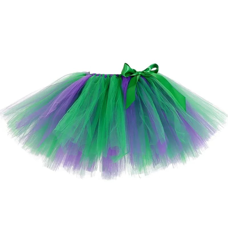 Filles petite sirène Tutu jupe vert violet enfants moelleux Tulle jupe enfants enfant en bas âge béb
