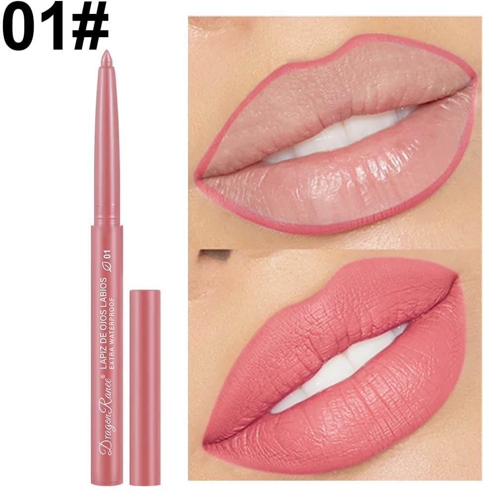 Stylo à lèvres crayon à lèvres imperméable longue durée contour crayon à lèvres finition mate débuta