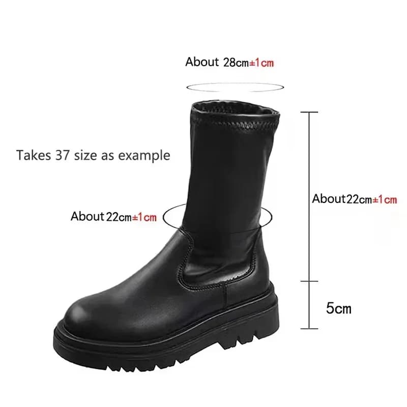 Automne hiver cuissardes femmes grande taille mince en cuir PU bottes longues femme mode plate-forme