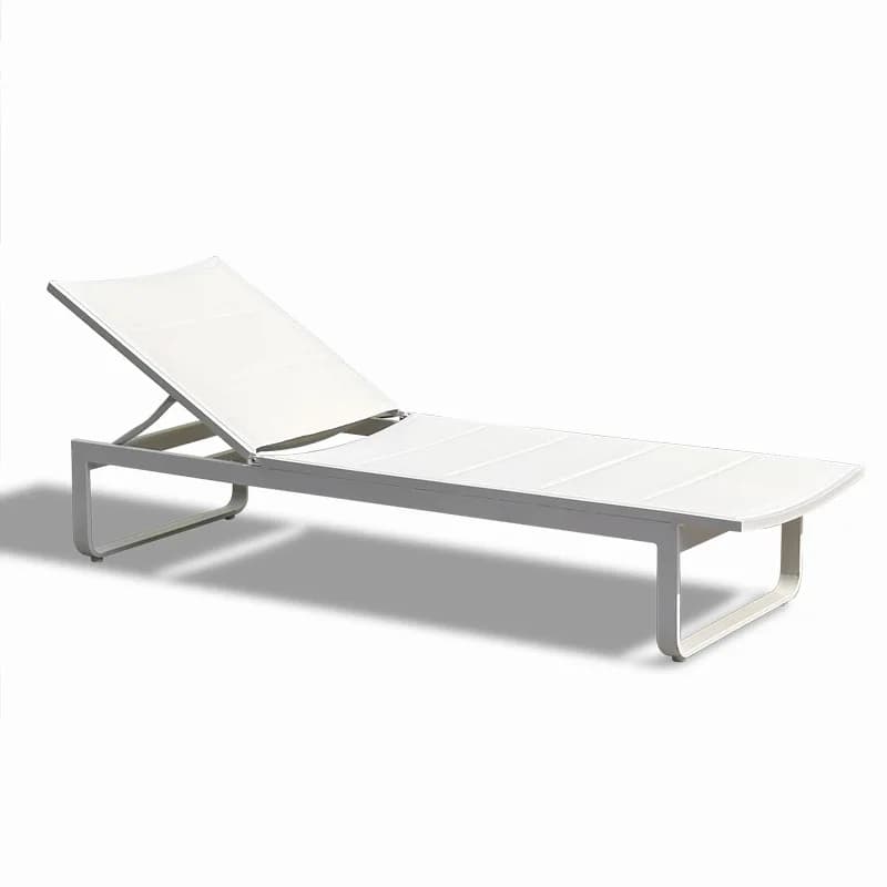 Chaise longue de piscine de luxe italienne, mobilier d'extérieur en aluminium, Patio, jardin, cour,