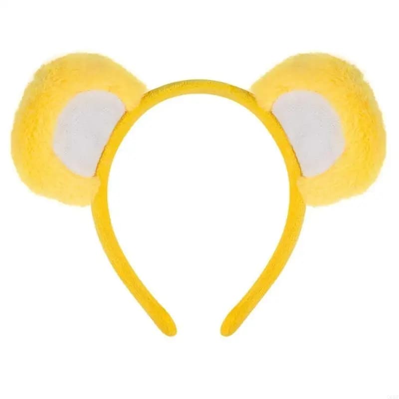 Cerceau d'oreille ours en fourrure pour femme, lavage du visage, maquillage, bandeau en peluche, acc