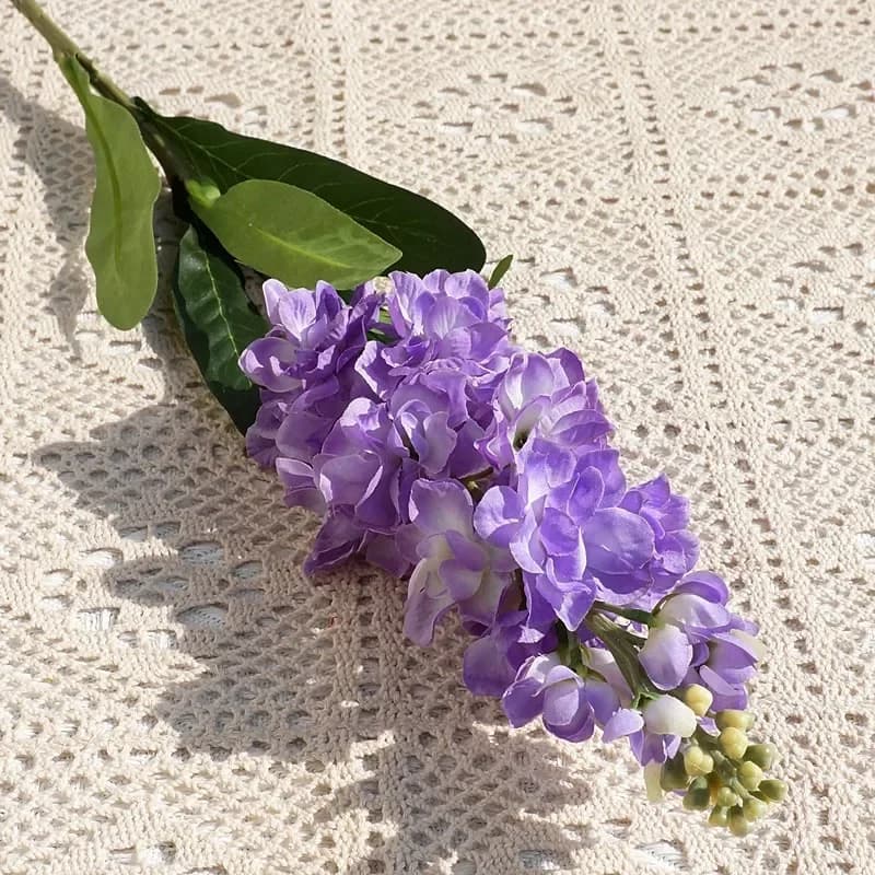 Grande fleur de jacinthe réaliste en soie, pour décoration de mariage, de maison, Bouquet de mariée,