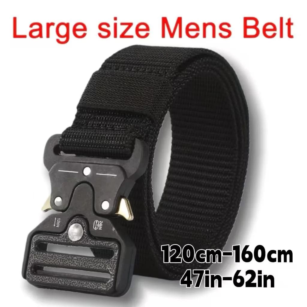Ceinture extra longue pour homme 150cm 160cm, ceinture tactique en nylon robuste pour hommes de gran