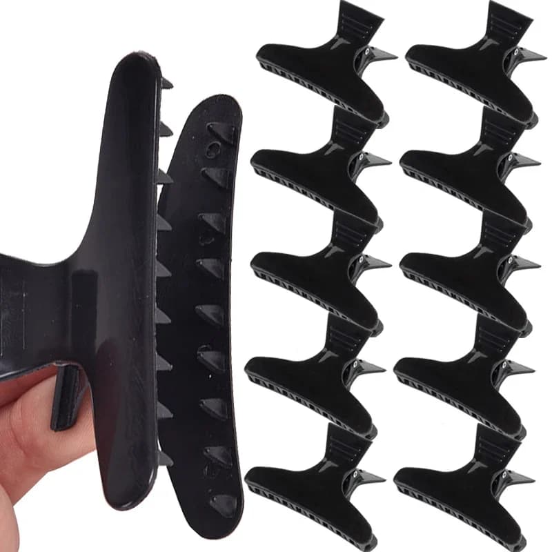 Pinces à cheveux papillon noir pour femmes et filles, outils de maintien de coiffure, pinces à griff