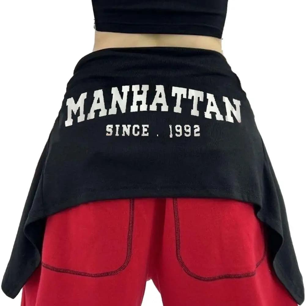 Jupe superposée de danse Jazz, jupe à ceinture de rue, accessoire de vêtements d'été avec Look haut