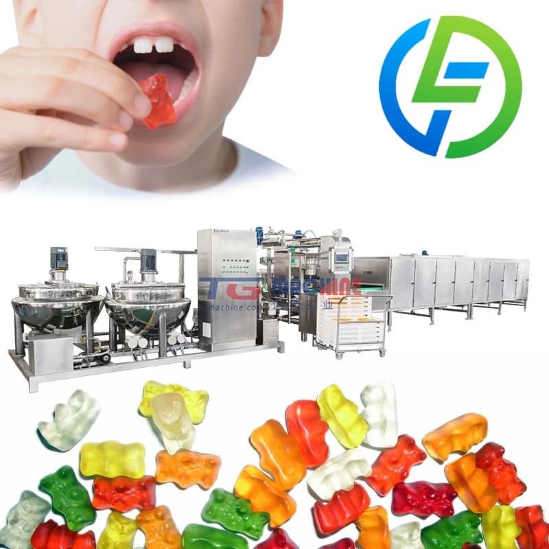 Distributeur de bonbons Gummy Bear, longue durée de vie, ligne de Production de bonbons, opération S