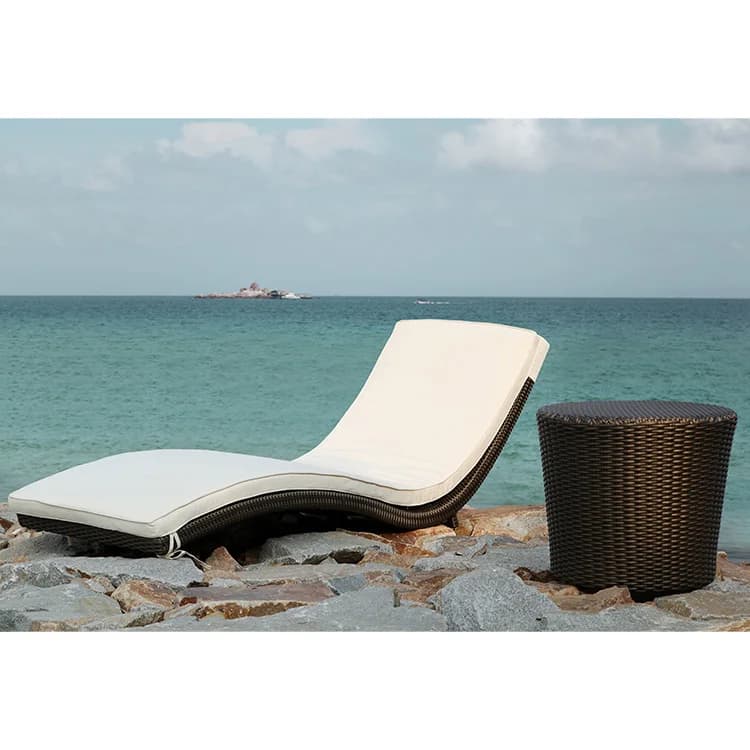 Chaises longues modernes en aluminium meubles de Patio chaise longue de piscine hôtel natation chais
