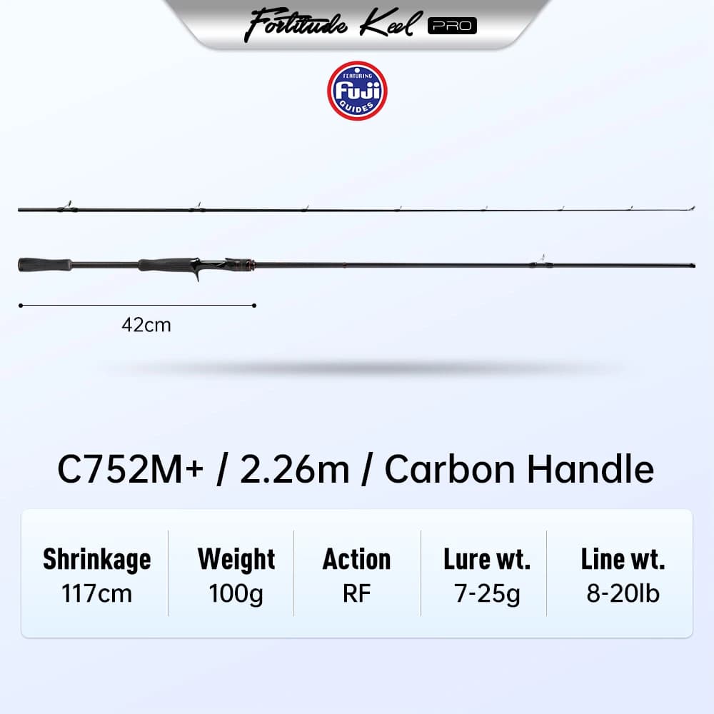 Canne à pêche Kingdom Long Casting 2.26m 2.46m 2.59m 2.74m 2.59m 2.76m 3.2m 3.6m Action RF Puissance