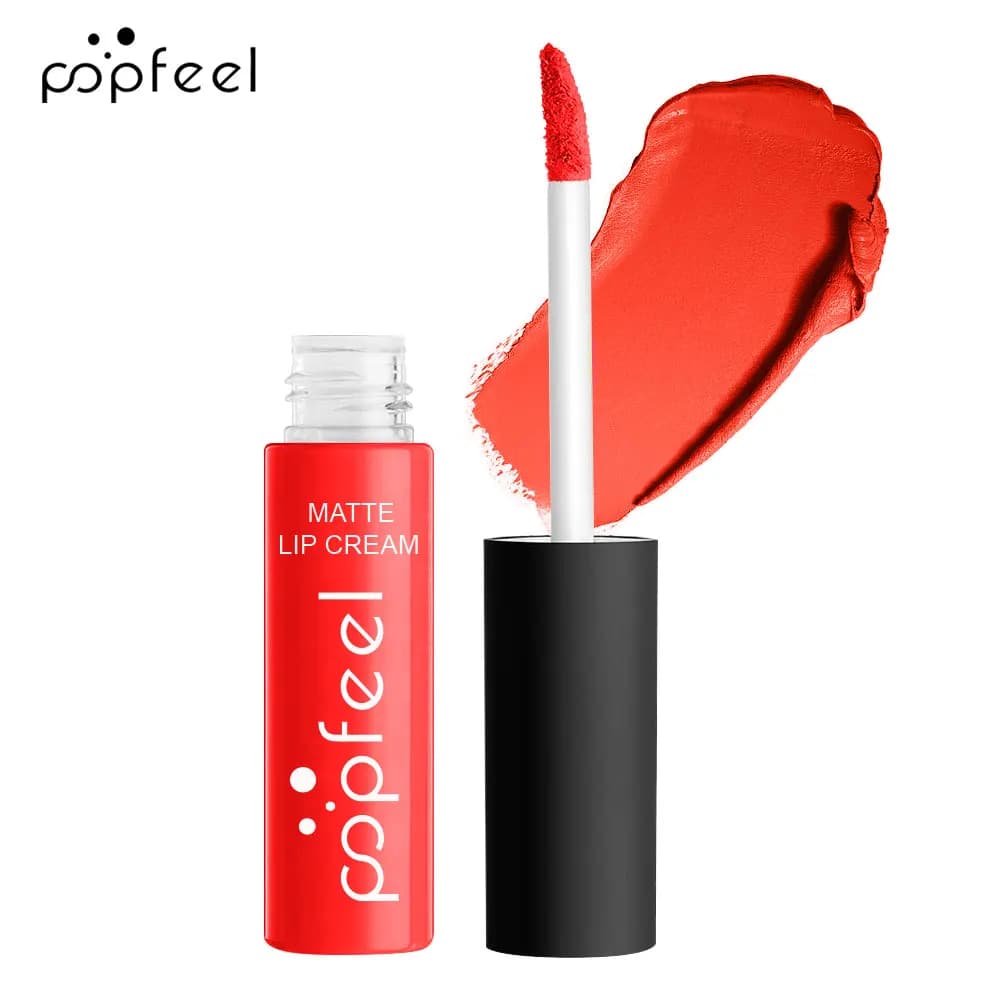 Rouge à lèvres mat POPFEEL, longue tenue, waterproof, idéal pour un usage quotidien