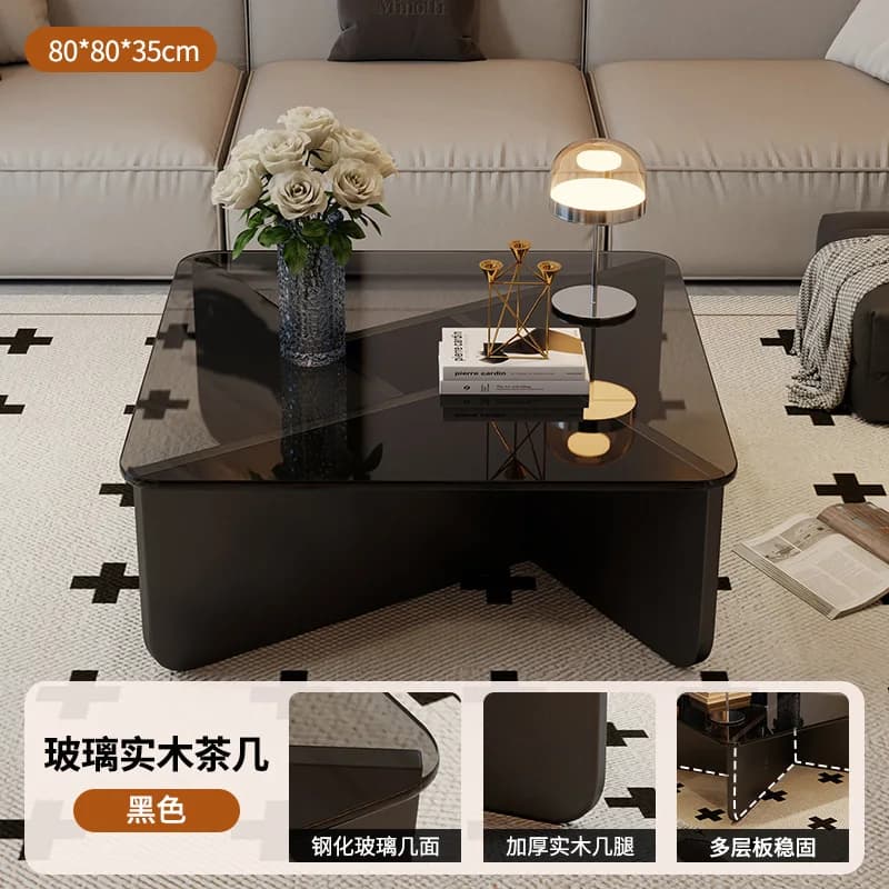 Table basse esthétique Design élégant Glam Table d'appoint moderne gain de place Table sédentaire Vi