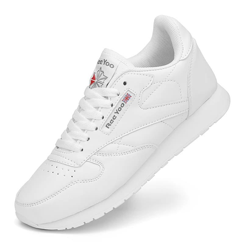 Chaussures de marche femmes couleur unie Durable anti-dérapant chaussures décontractées hommes confo