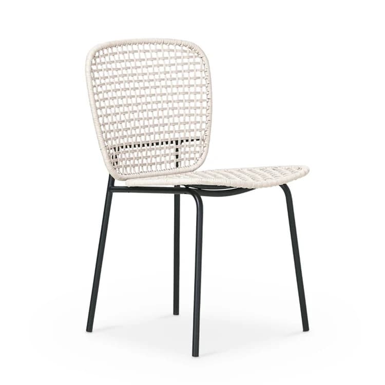 Chaises de bistro françaises en rotin, chaise d'extérieur, meubles en osier et rotin