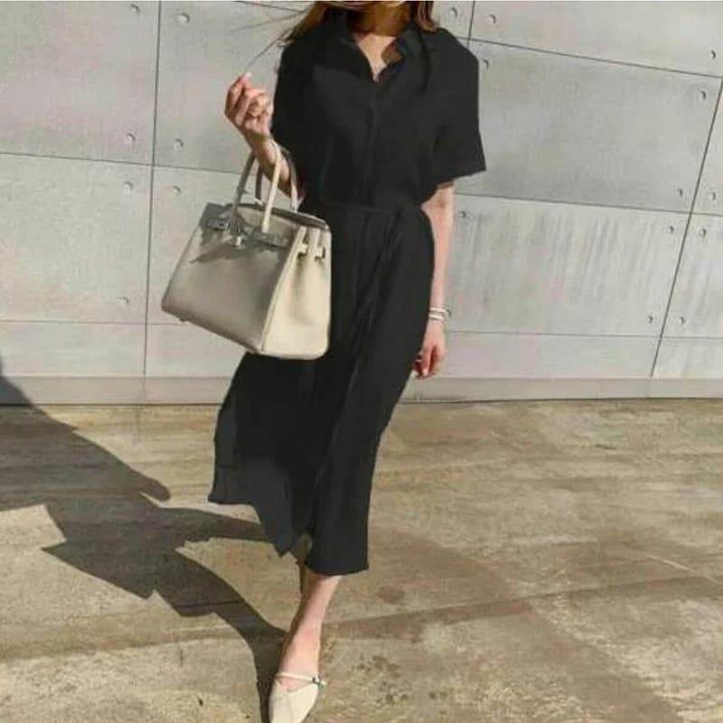 Robes longues en coton et lin pour femmes, nouvelle mode, vêtements amples pour dames, manches court