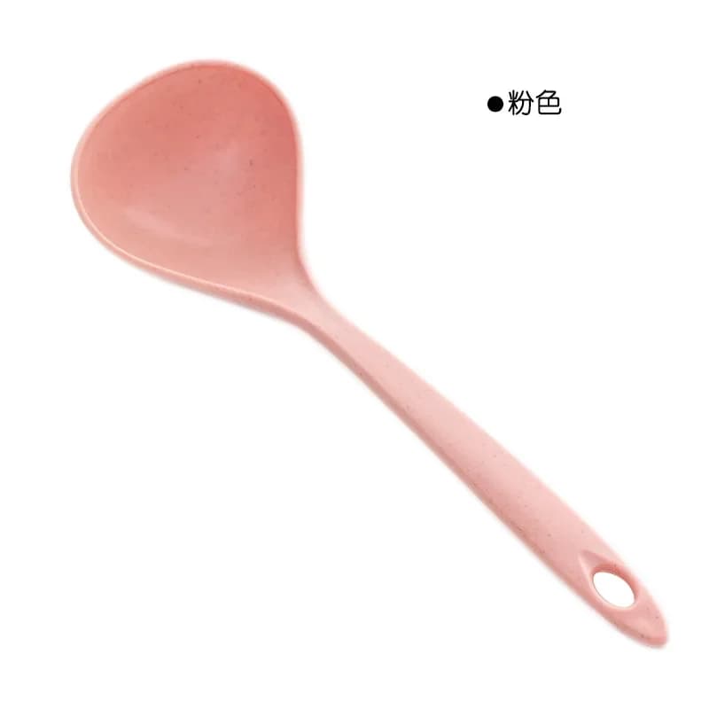 Cuillère à soupe en plastique PP à long manche, grande cuillère à ramen, cuillère à bouillie pour fo