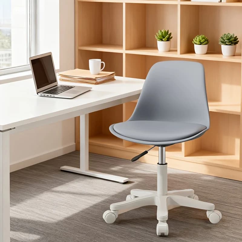 Chaise de bureau pivotante à 360 degrés - Chaise de bureau moderne réglable avec siège confortable e