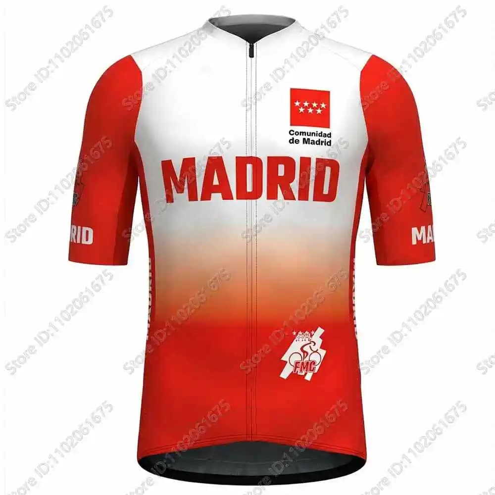 Ensemble de maillot de cyclisme Madrid 2026, vêtements de cyclisme d'été Espagne, hommes femmes, cyc