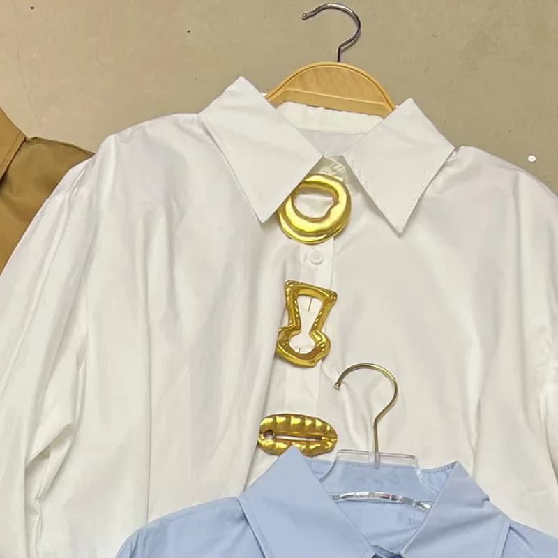 Chemisier à col rabattu pour femme, manches longues, coupe ample, polyvalent, 2026, Blusas Mujer De