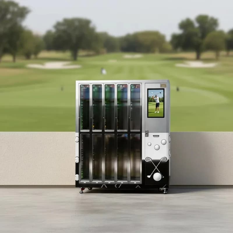 Distributeur automatique intelligent personnalisé pour la location de casiers de clubs de golf, comp