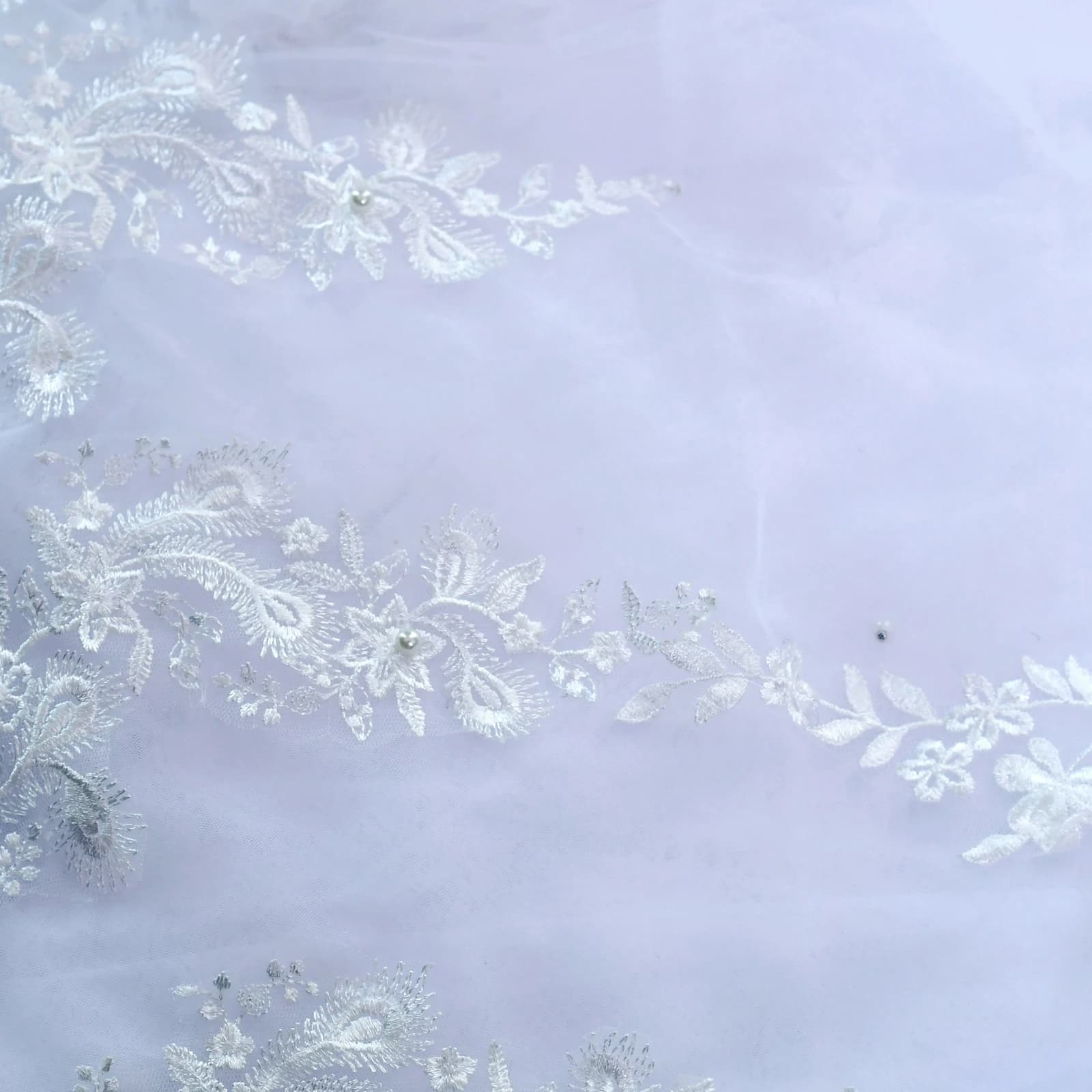 Voile Long 1 Couche avec Peigne pour Patients de Mariage, Accessoires Élégants, VP115