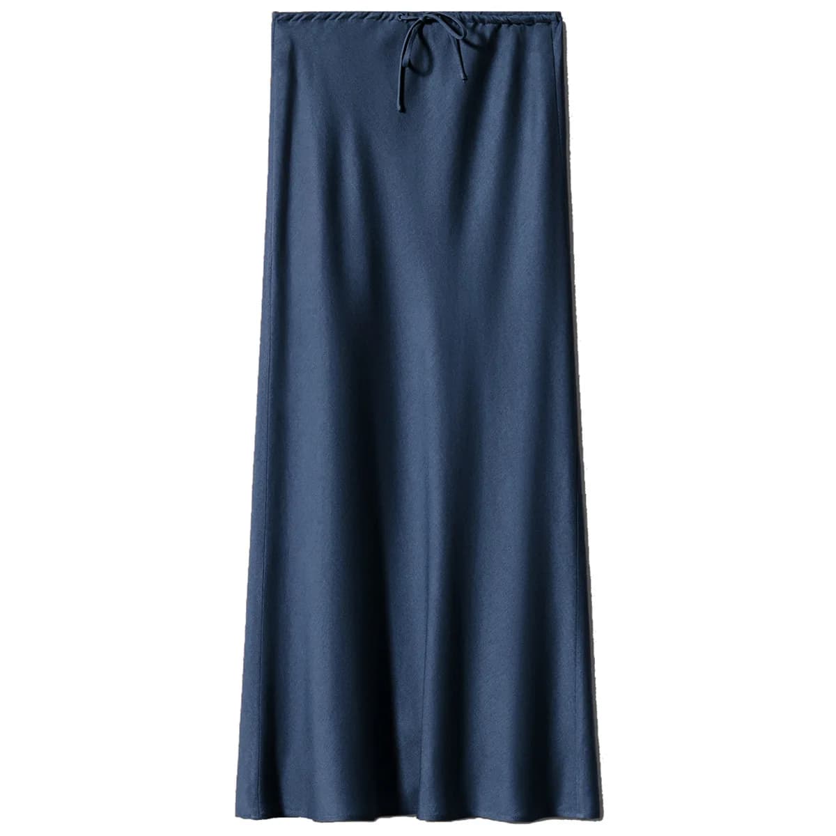 KIDCRKJ Nouvelle Collection Printemps-Été 2026 – Jupe Longue en Satin Couleur Unie pour Femme, Taill