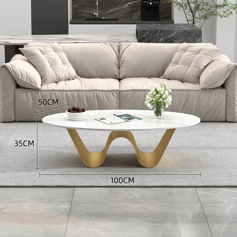 Table basse de luxe moderne, Design Glamour de beauté italienne, Table basse européenne Unique, meub